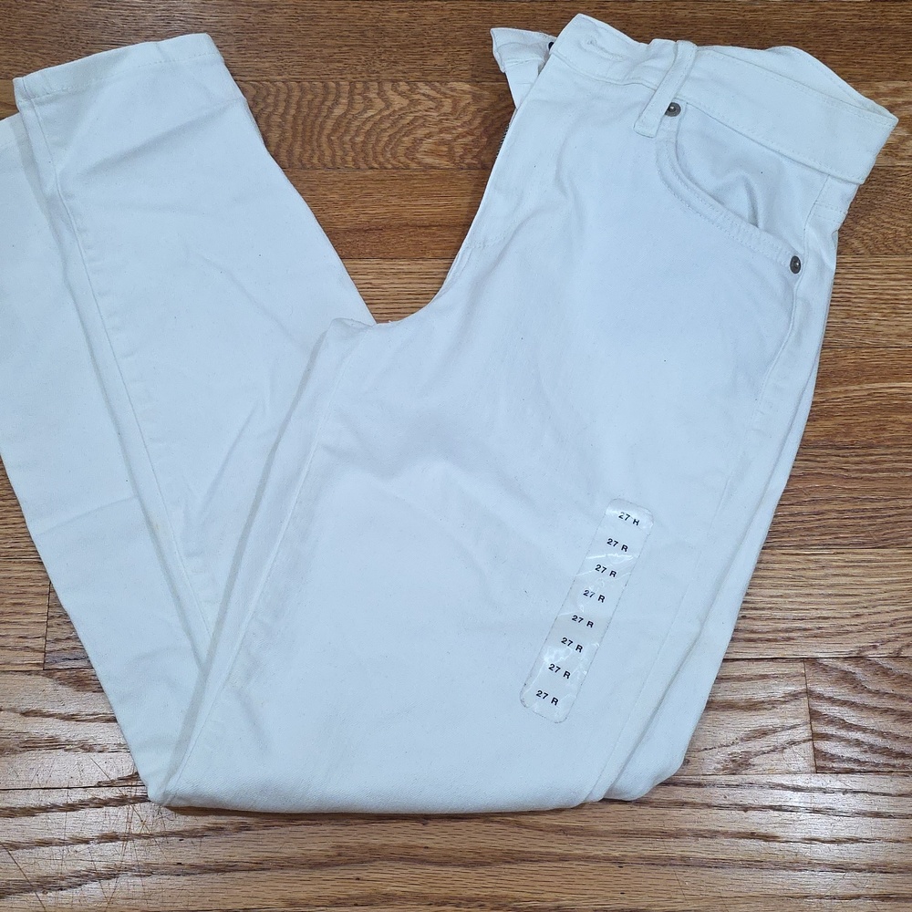 Gap white skinny jeans 27 R
